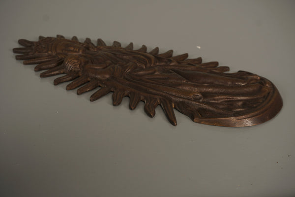 Bronze Wall Relief Marian Image 1960s - Image 7