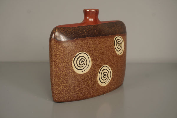 Junghans Ceramic Wall Clock Mid Century 1950s Brown Cream - Image 2