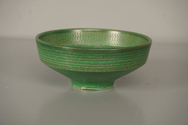 Wilhelm Kagel Vintage Ceramic Bowl 1960s Green Brown