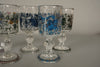 Alfred Taube Goblet 6-Piece Glass Set 1960s Transparent Blue Glass - Image 6