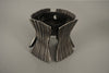 Vintage Iron Candle Holder Mid Century 1960s Silver Metal