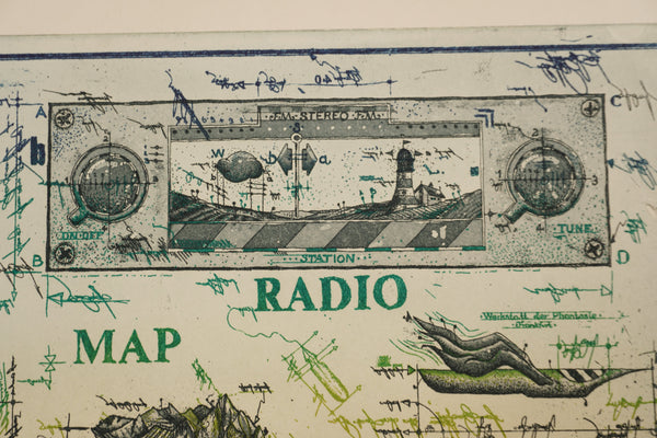 Leslie G. Hunt Print It's Not About Luxury Graphic 1987 Green Red - Image 7