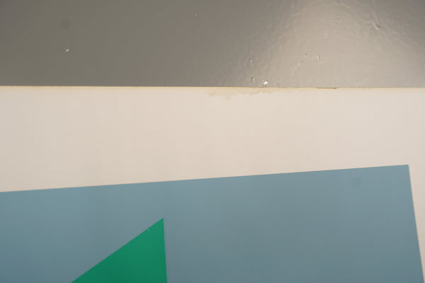 Anton Stankowski Poster Graphic 1960s Light Blue Green Paper - Image 6