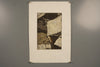 Etching 'Steine am Ufer' Épreuve d'Artiste 90s Beige Dark Brown Paper