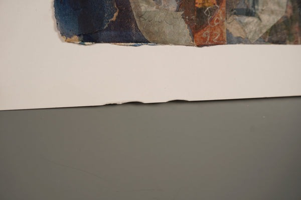 Gudrun Edel - Rösnes Artwork Collage Mixed Media 90s Dark Red Earth Tones - Image 8