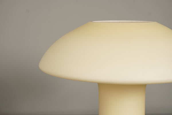 Hustadt Leuchten Table Lamp Mushroom 1970s Cream Glass - Image 3