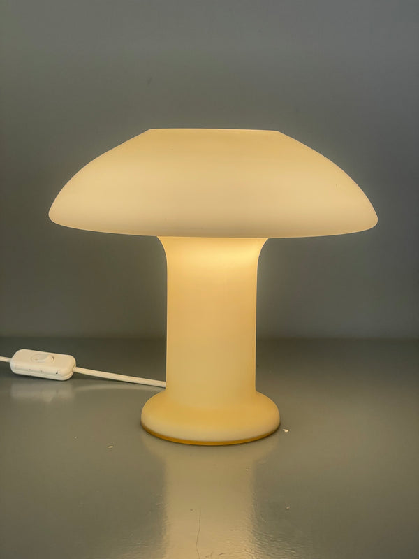 Hustadt Leuchten Table Lamp Mushroom 1970s Cream Glass - Image 8