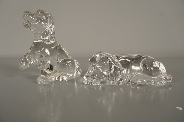 Nachtmann Figurine 2x Dog Crystal Glass 1970s - Image 6