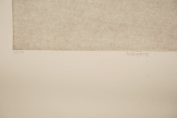 Verena Vernunft Verena Wermuth Artwork Feldergrenze 1970s Brown Beige Paper - Image 3