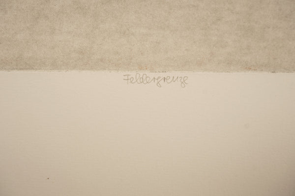 Verena Vernunft Verena Wermuth Artwork Feldergrenze 1970s Brown Beige Paper - Image 5