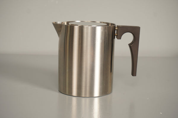 Stelton Arne Jakobsen Pitcher Cylinda Line 1960s Silver Stainless Steel