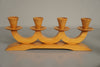 Vintage Candle Holder Set of 4 Beech from the 1950s Mid Century Design Classic