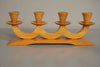 Vintage Candle Holder Set of 4 Beech from the 1950s Mid Century Design Classic - Image 5