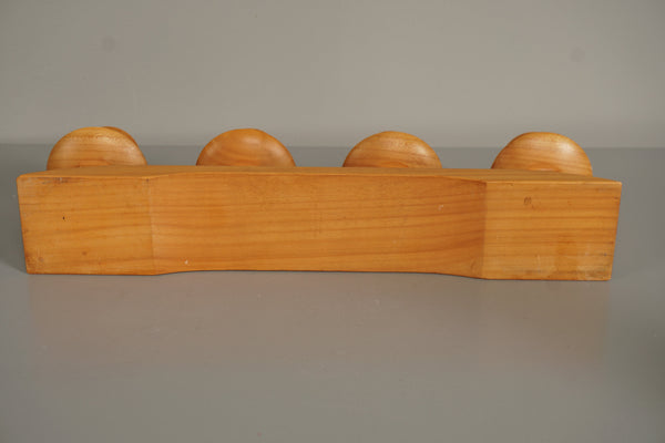 Vintage Candle Holder Set of 4 Beech from the 1950s Mid Century Design Classic - Image 10