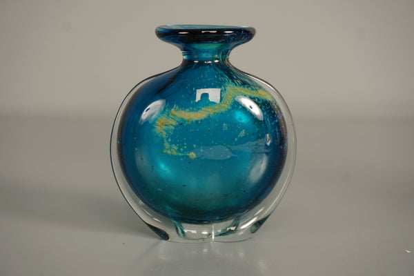 Medina Vase Mdina Glass 1970s Blue Summer Design - Image 5