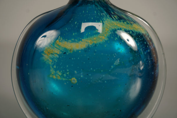 Medina Vase Mdina Glass 1970s Blue Summer Design - Image 7