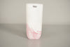 Kosta Boda Vase Safari Series 90s White Pink Glass