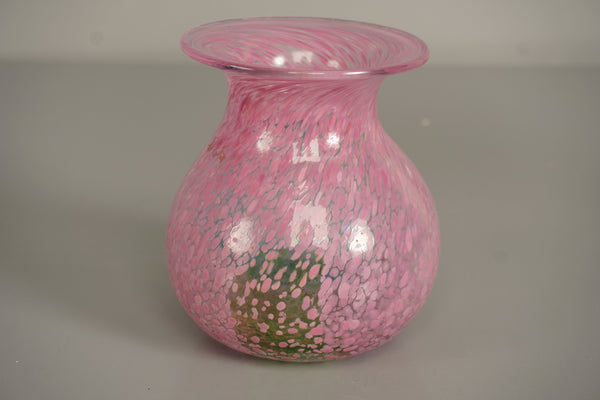 Kosta Boda Ulrica Hydman Vallien Vase 1970s Pink Green Glass - Image 2