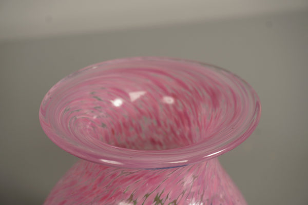 Kosta Boda Ulrica Hydman Vallien Vase 1970s Pink Green Glass - Image 5