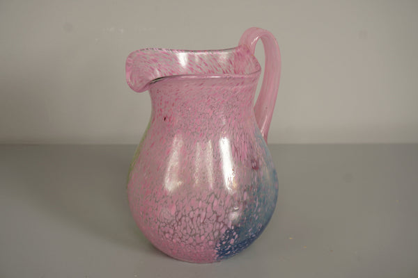 Kosta Boda Ulrica Hydman Vallien Pitcher 70s Pink Blue Glass - Image 9
