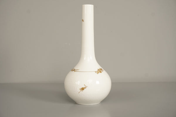 Rosenthal Björn Wiinblad Vase Studio Line Form Romance 1970s White Gold Porcelain - Image 3