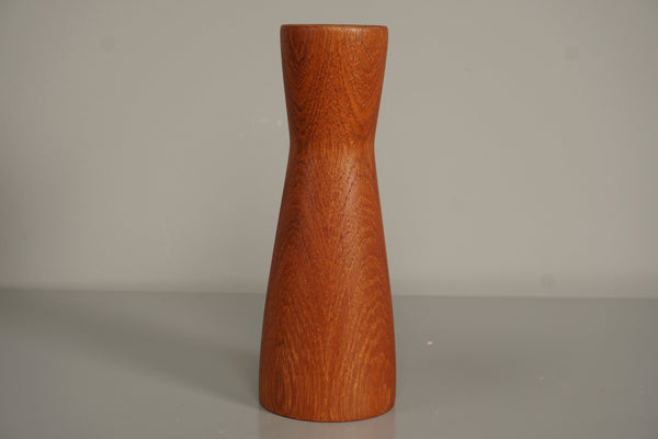 Teak Candleholder Mid Century Scandinavian 1960s Teak Wood