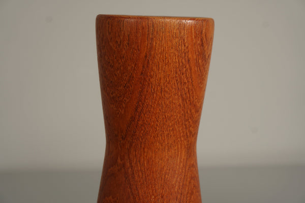 Teak Candleholder Mid Century Scandinavian 1960s Teak Wood - Image 5