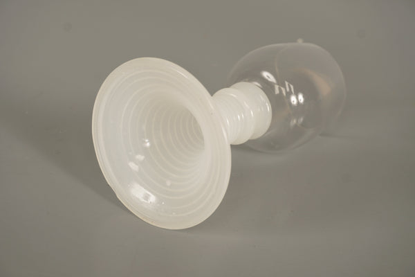 Vintage Römerglas Goblet 1960s White Clear Crystal Glass - Image 9