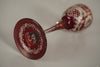 Vintage Römerglas Goblet Bohemian Glass Ruby Overlay Glass 1900 - Image 9