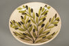 Vintage Bowl Fruit Salad Bowl Ceramic Mid Century Hand-Painted 1960s Cream Olive Green - Image 5