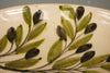 Vintage Bowl Fruit Salad Bowl Ceramic Mid Century Hand-Painted 1960s Cream Olive Green - Image 9