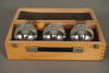 Obut Made in France Boules Set Vintage Pétanque 80s Silver Metal