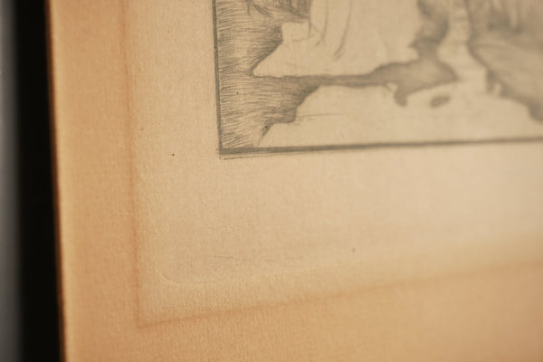 Heinrich Vogeler Print Etching Am Quell 1900 Beige Paper - Image 8