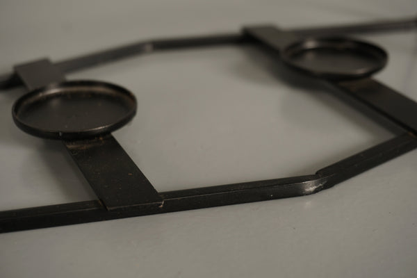 Vintage Metal Warming Stand 1960s Black - Image 7