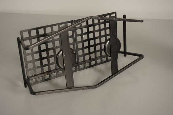 Vintage Metal Warming Stand 1960s Black - Image 8