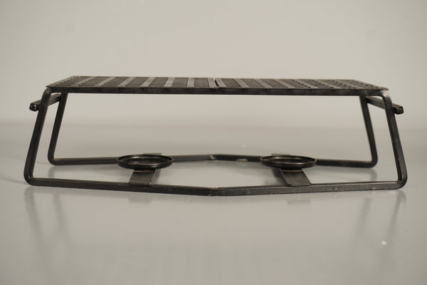 Vintage Metal Warming Stand 1960s Black - Image 10