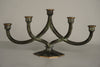 Vintage Candelabra Massive Bronze 5-Arm Candle Holder 1960s