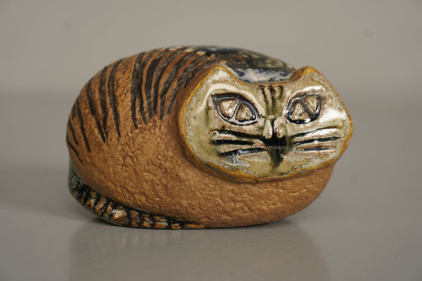 Lisa Larsson Lisa Larson Figurine Cat 1960s Brown Ceramic