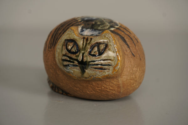 Lisa Larsson Lisa Larson Figurine Cat 1960s Brown Ceramic - Image 4