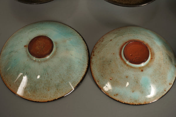 Monika Maetzel Ceramic Bowl Set 1960s Brown Light Blue - Image 8