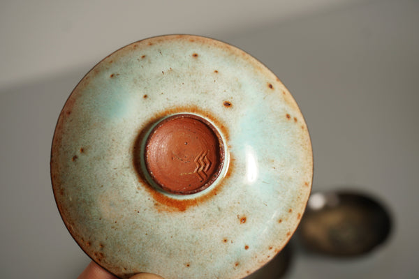 Monika Maetzel Ceramic Bowl Set 1960s Brown Light Blue - Image 10