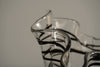Vintage Fazzoletto Glass Vase 1970s Black Clear Glass - Image 6