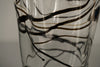 Vintage Fazzoletto Glass Vase 1970s Black Clear Glass - Image 7