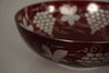 Egermann Bowl Vintage Glass Bowl Bohemia 1950s Dark Red White Glass - Image 5