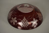 Egermann Bowl Vintage Glass Bowl Bohemia 1950s Dark Red White Glass - Image 9