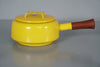 IHQ Dansk Designs France Saucepan Copenhague 1960s Yellow Enamel Teak - Image 2