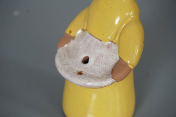 Elsi Bourelius for Jie Gantofta Sweden Figurine Girl 1960s Yellow Ceramic - Image 8