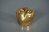 Vintage Brass Tooth Sculpture Paperweight 1960s Gold Brown - Image 3