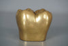 Vintage Brass Tooth Sculpture Paperweight 1960s Gold Brown - Image 4