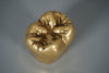 Vintage Brass Tooth Sculpture Paperweight 1960s Gold Brown - Image 7